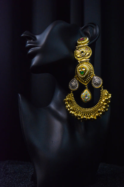 Luxury Gold Statement Earrings