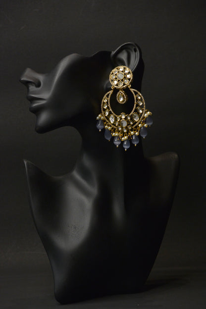 Jewel of the Moon Chandbali Earrings