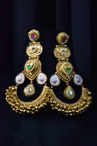 Luxury Gold Statement Earrings