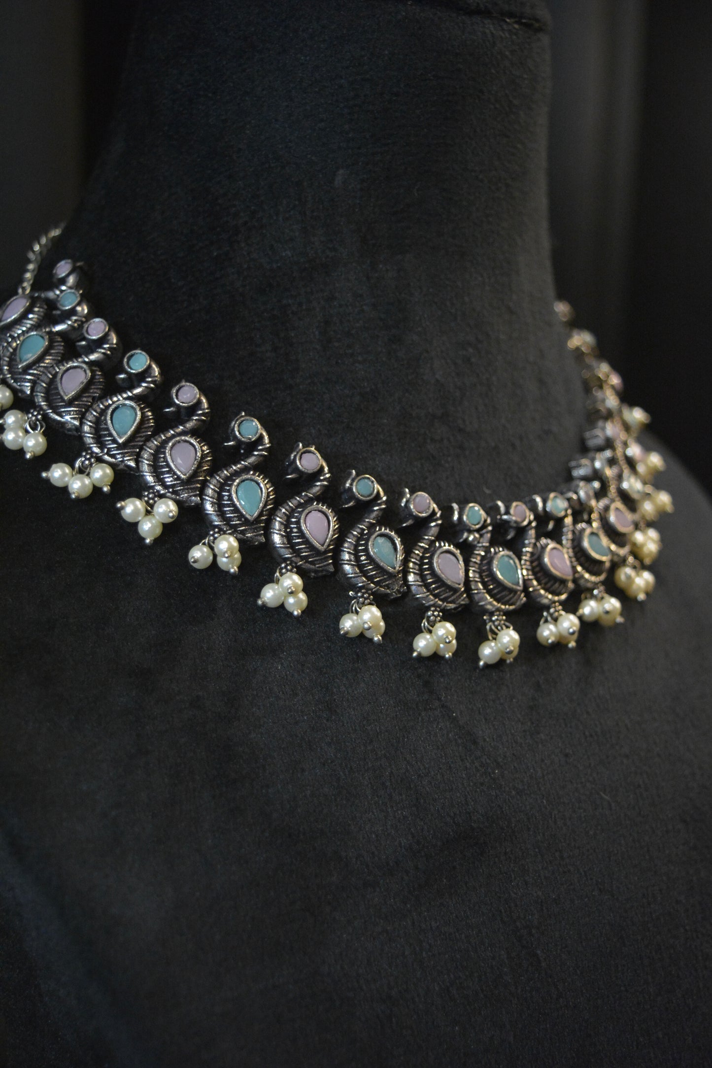 Lavish Oxidized Necklace