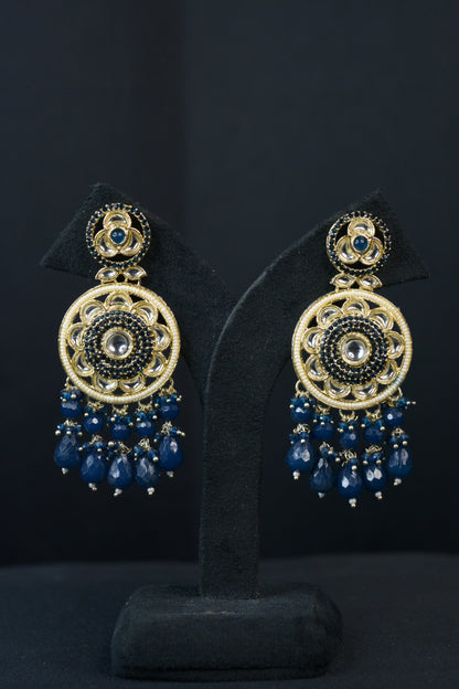 Indigo Bloom Floral Earrings