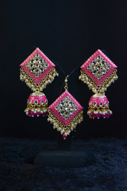 Flamingo Haze Kite Heritage Earrings