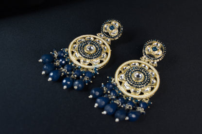 Indigo Bloom Floral Earrings