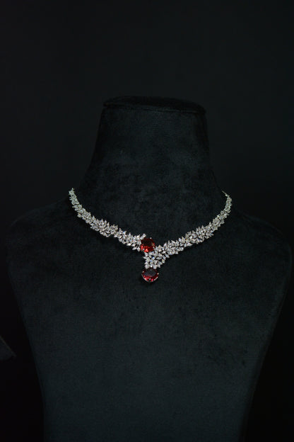 Premium Vintage Wine Sparkle Necklace Set