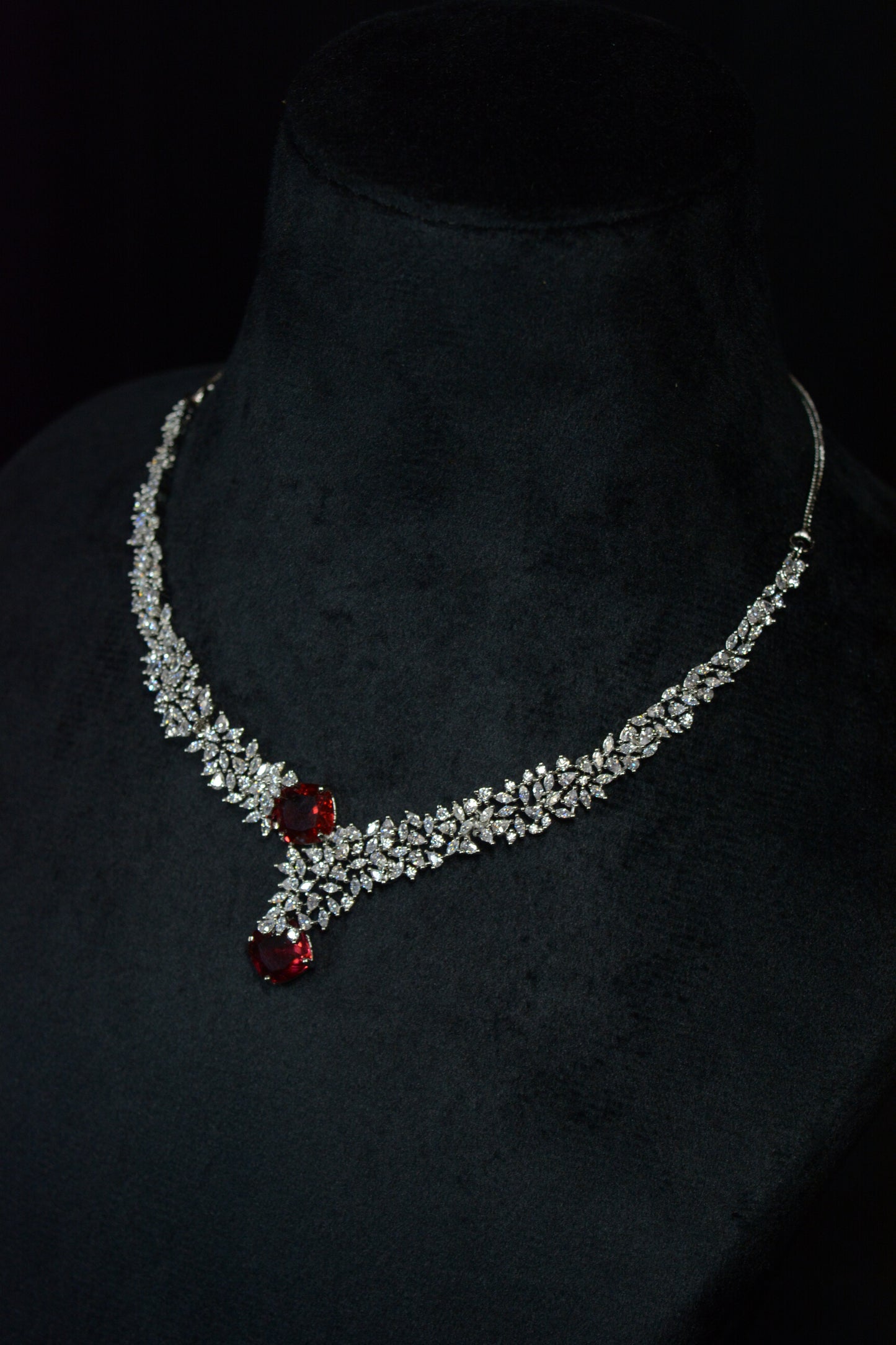 Premium Vintage Wine Sparkle Necklace Set