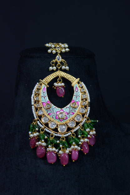 Premium Maharani Sahiba Earrings with tika