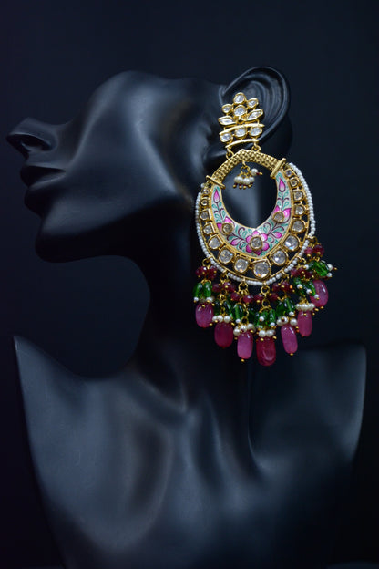 Premium Maharani Sahiba Earrings with tika