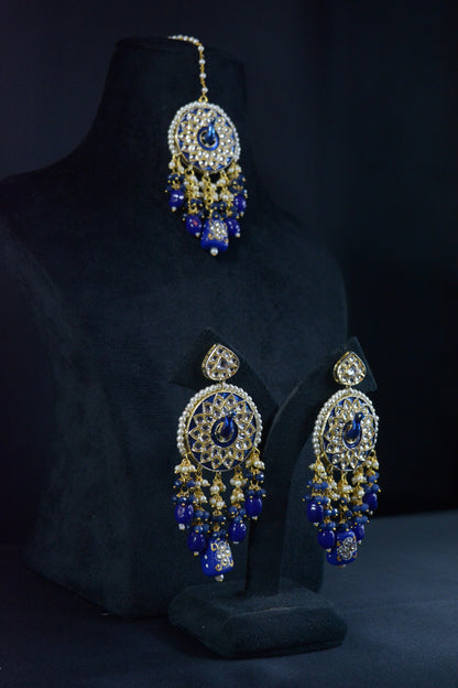 Boho Bloom Peacock Earrings with Tika